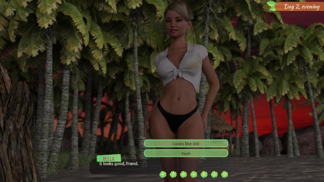 Lewd Island #2 - Deuxième jour sur une île déserte avec bella