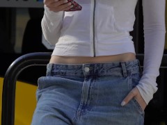 two really beautiful cute girls expose their bodies in public - Screenshot 3 of 16 - Exposed In Public
