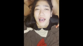White man double penetrates an Asian Woman