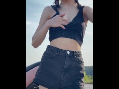 What’s hotter — me or the bike? You decide! 🔥