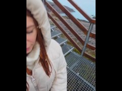 Blowjob in the Park. Facial Voyer
