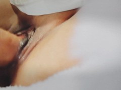 Trying to squirt with my new HUGE dildo fuck machine