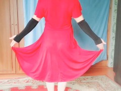 Hot Big Butt Booty Crossdresser Alone At Home Dancing On The Camera