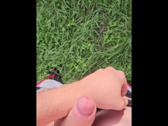 Cumshot Compilation and Peeing Outside in Public 14/16