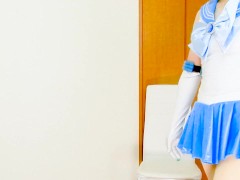 Every Step Is a Spell – Cosplay Sailor Mercury in Motion  Crossdresser