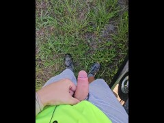 Quick Pee at Work Outside in Public 11/16