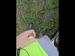 Quick Pee at Work Outside in Public 16/16