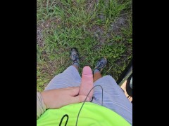 Quick Pee at Work Outside in Public 6/16