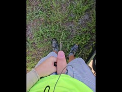 Quick Pee at Work Outside in Public 7/16