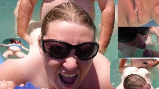 FINGERING PUSSY IN THE POOL HOT HOT OUT!