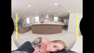 THUNDERCOCK   Taylor Rae rides her neighbors big bully cock with her wet tight pussy
