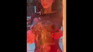 I undress on my balcony when I'm really horny