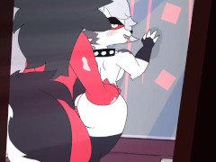 The slut Loona from Helluva Boss gets fucked in the office and they cum inside her.