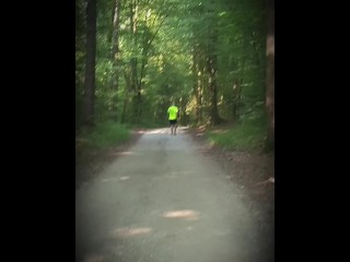 I'm Walking through the Woods...looking for a Place to do a Handjob !