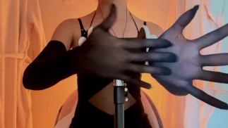 SFW ASMR Silk gants vous massant la tête comme le paradis