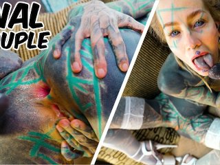 Hard ANAL fuck for Tattooed Girl - Balls Deep Assfuck for Goth Slut - ATM, Facial