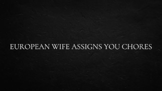 Europäische Frau weist Ihnen Aufgaben zu