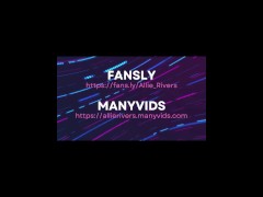 Lactating and Masturbating with My Dildo Stuck against the wall, underneath view