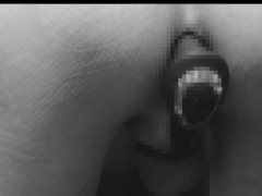 【アナルバイブ】アナニー 前立腺マッサージ メスイキ 痙攣 オーガズム(10:03) 白黒（修行中）