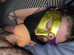 Wife gets face fucked by friend and swallowed every drop