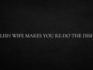 Polish Wife makes you Re-Do the Dishes
