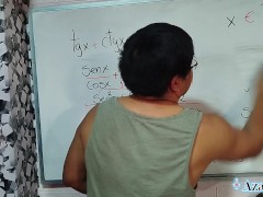 44 I teach trigonometry to the busty MILF in exchange for a creampie