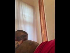 big ass ebony step sister getting her ass ate and fucked hard and rough