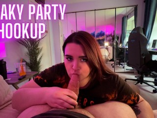 POV: I Lure a Guy Upstairs at a Party for Rough Sex