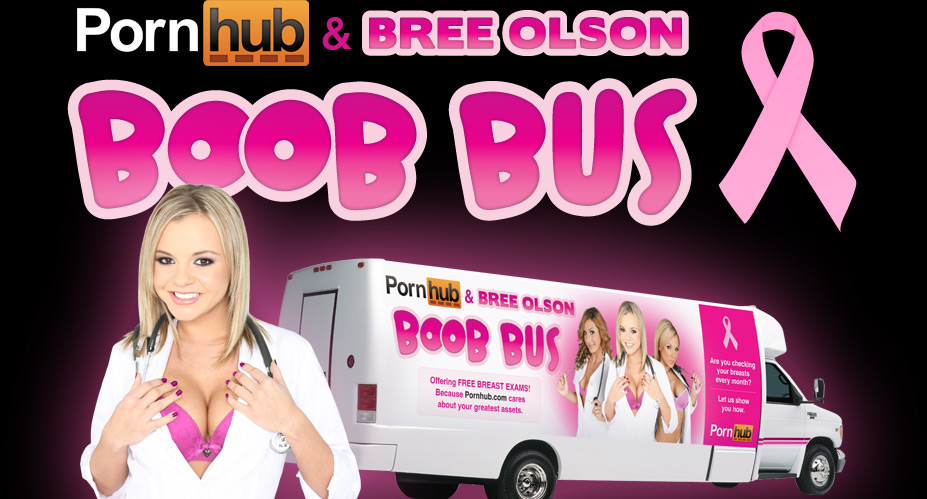 Pornhub and Bree Olson Boob Bus