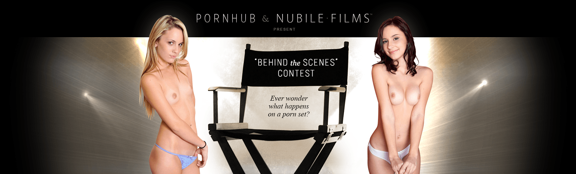 Pornhub & Nubile Films Apresentam o concurso Por Trás das CâmerasBehind The Scenes contest