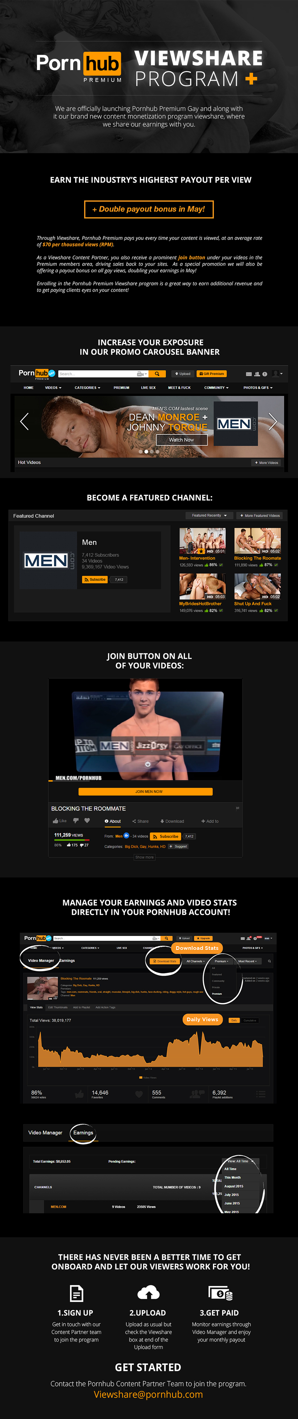 Pornhub Premium Gay - Viewshare program - preview